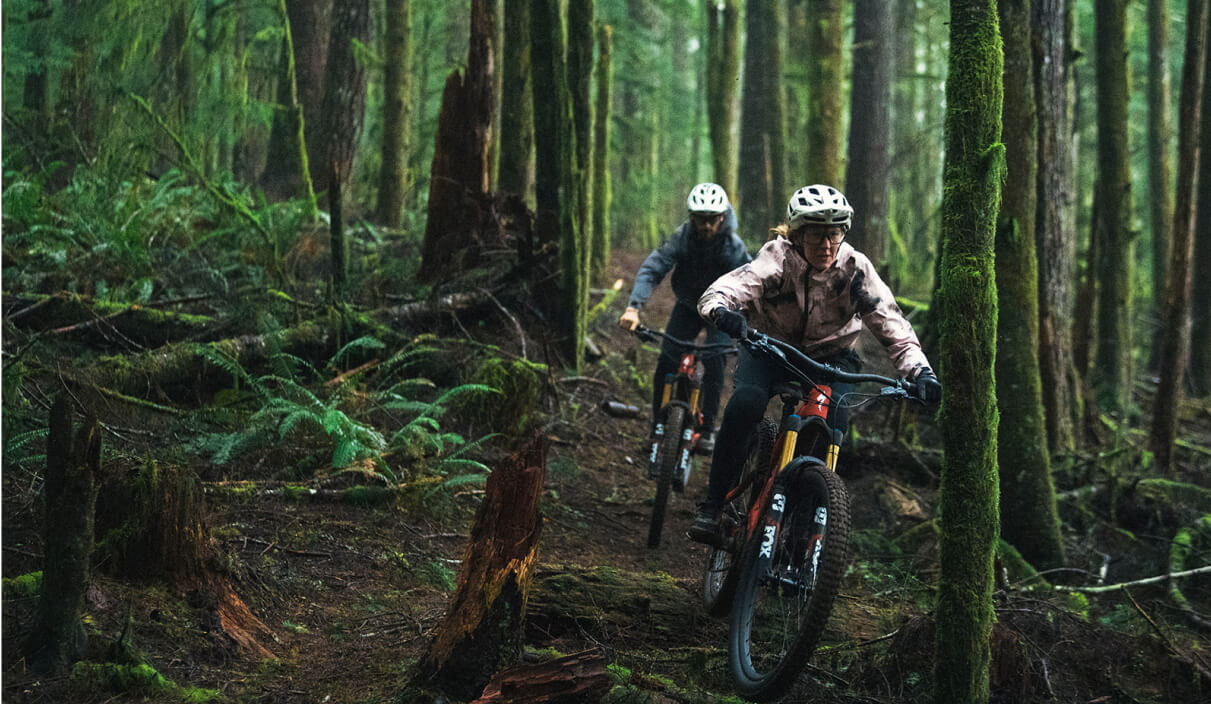 Geared up and ready for wet weather trail riding